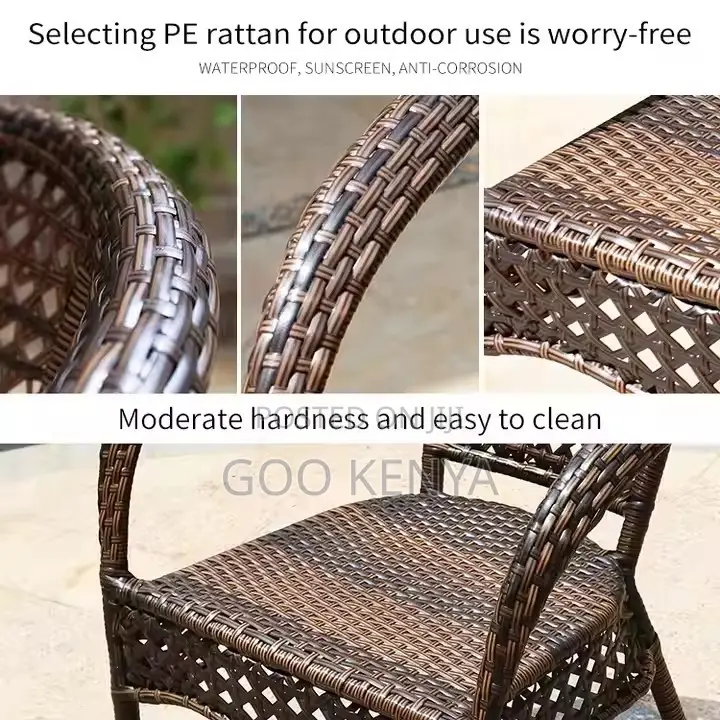 Home Chairs ; Outdoor Rattan Furniture Set Terrace