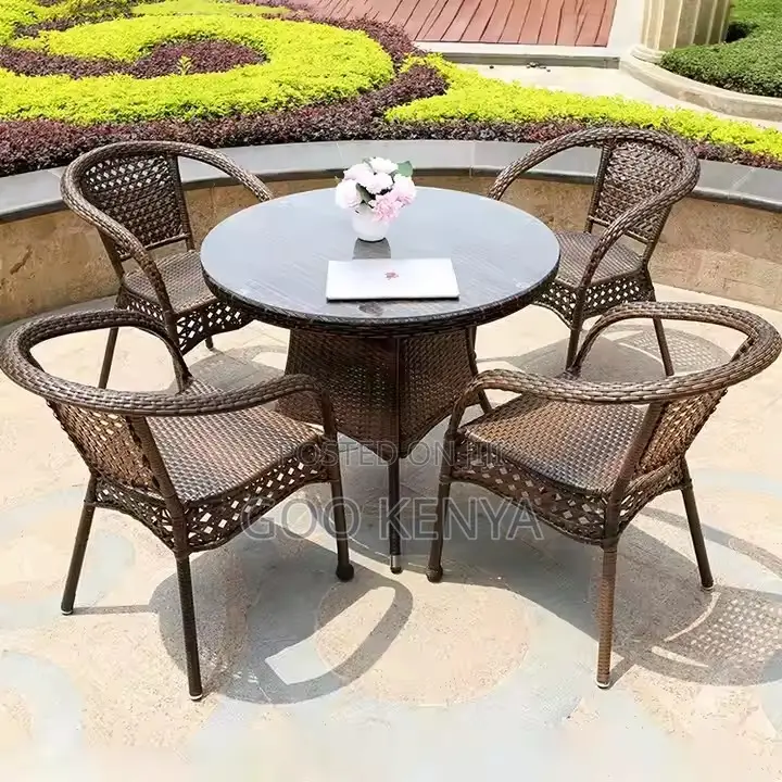 Home Chairs ; Outdoor Rattan Furniture Set Terrace