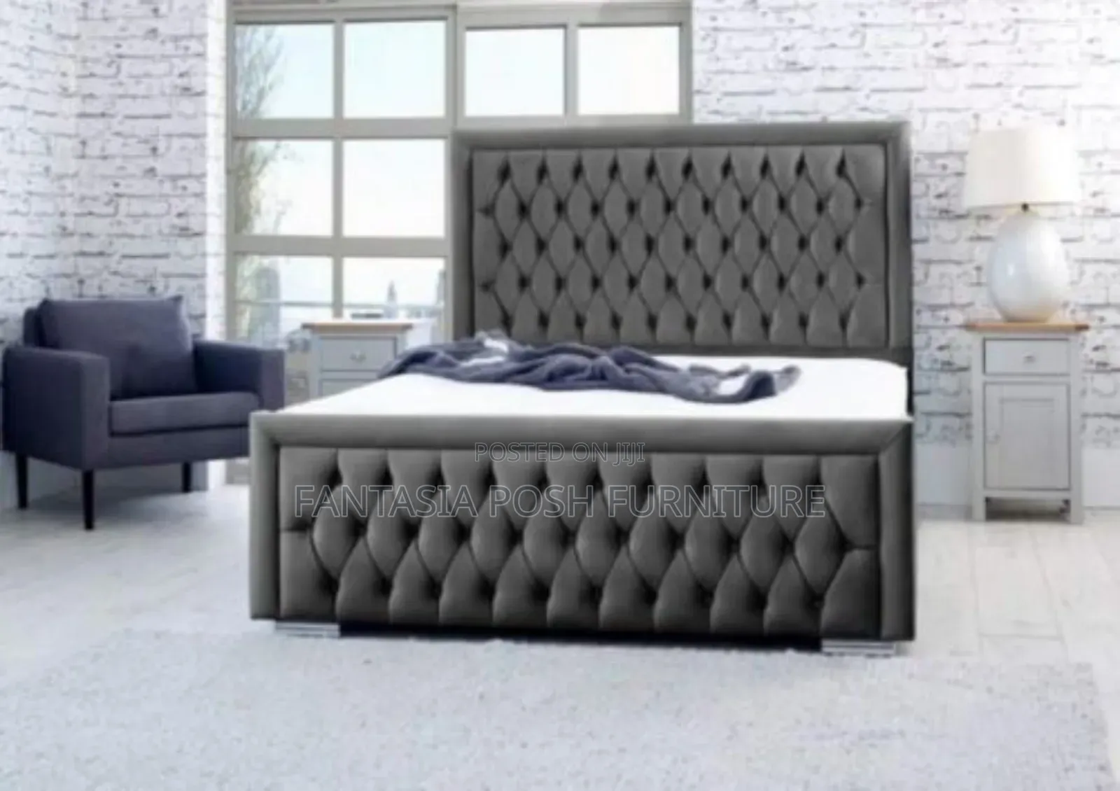 5x6 Plush Velvet Chester Bed - Order Now