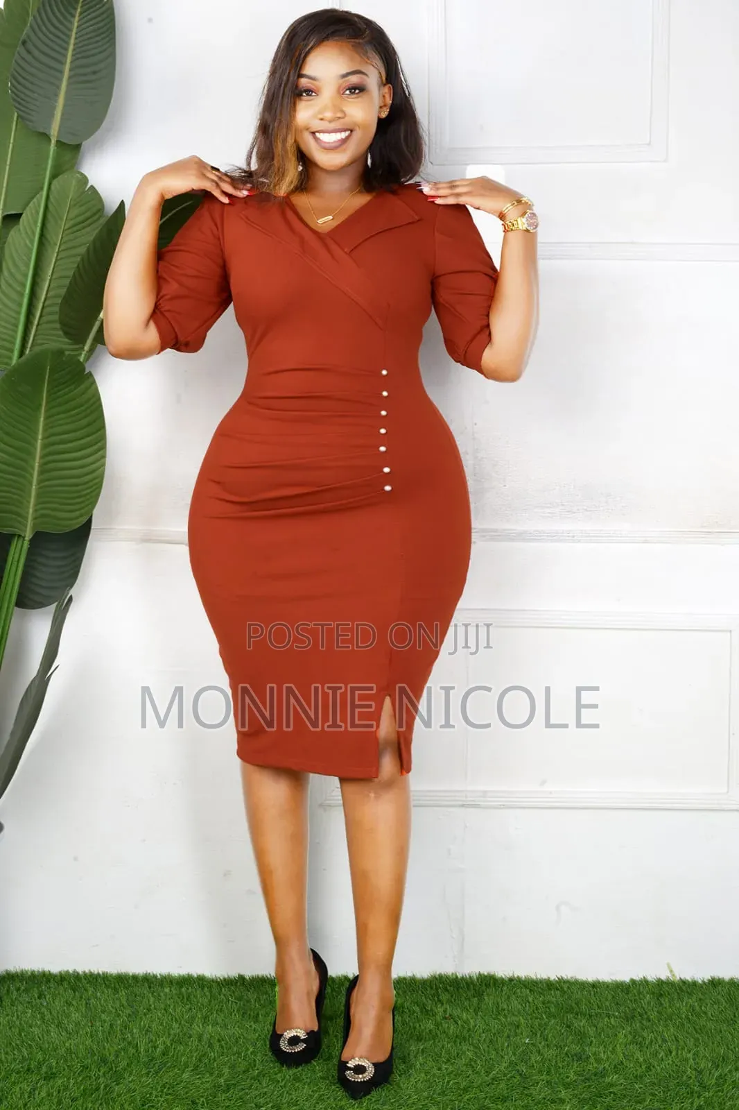 Chocolate Brown Fitting Dress