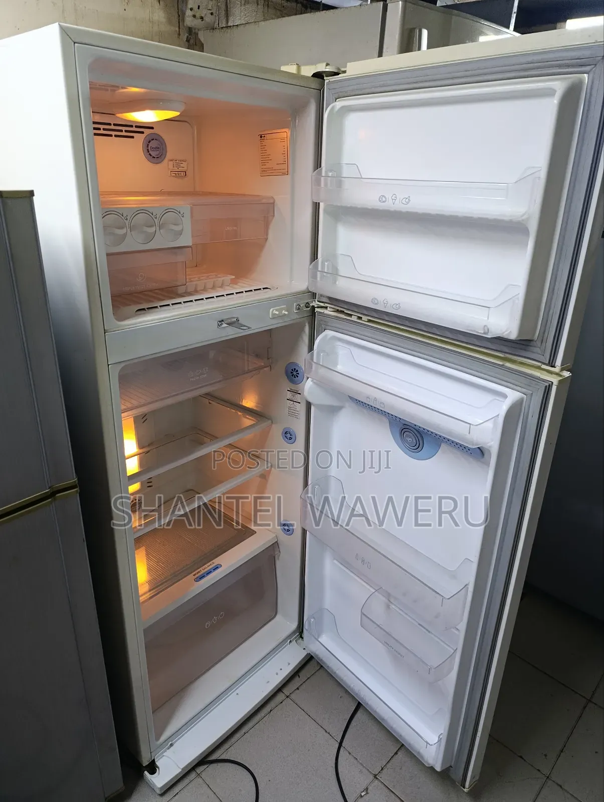 White Lg Double Door Fridge 400litres