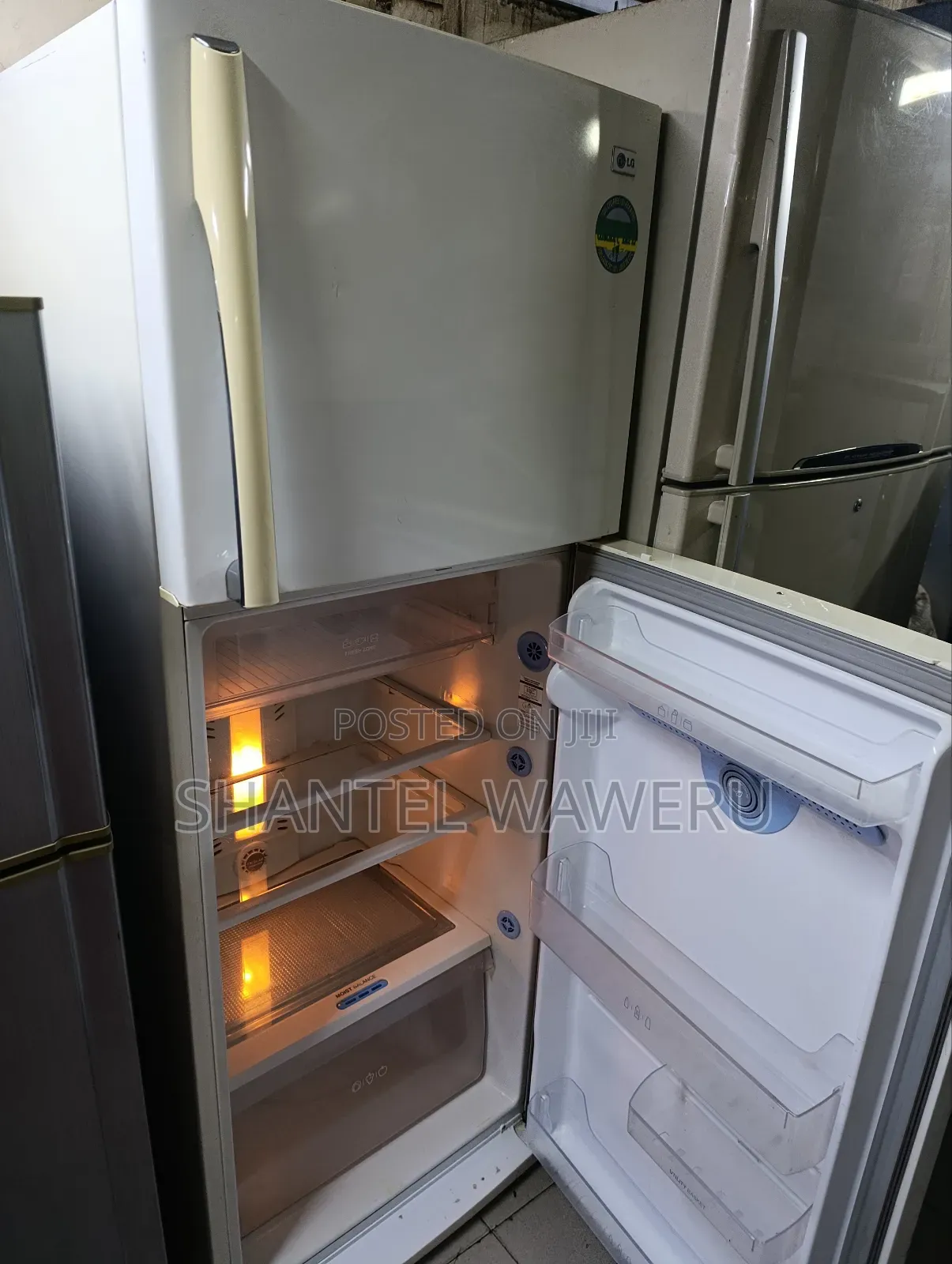 White Lg Double Door Fridge 400litres