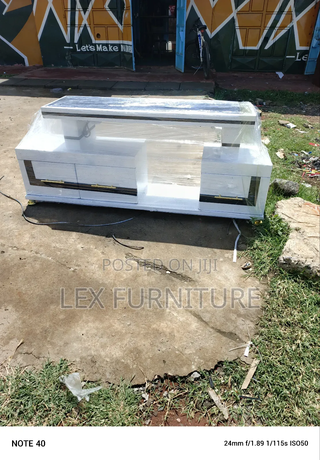 White Black Tv Stand Stand