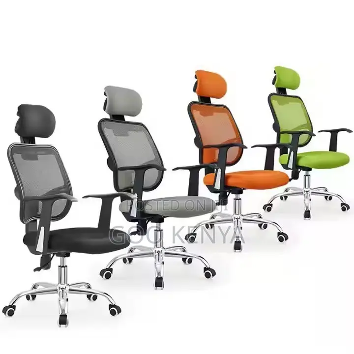 Office Chair ; Ergonomic Design Waist Support Mesh Chair