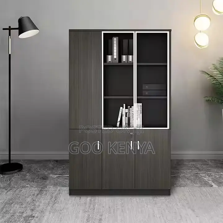Office Cabinet ; 3-Door Wooden Dignified Office Cabinet