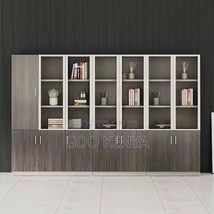 Office Cabinet ; 3-Door Wooden Dignified Office Cabinet