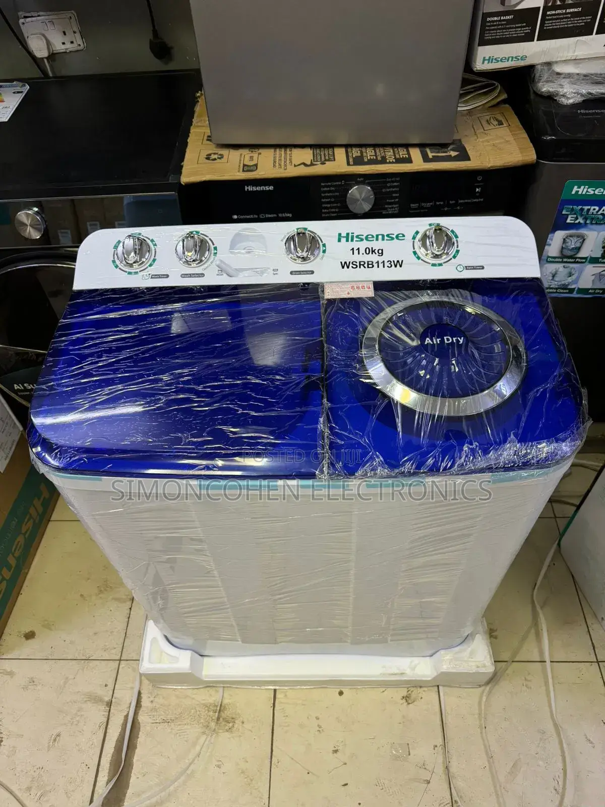 Hisense Washing Machine 11kg Twin-Tub 
Wsrb113w