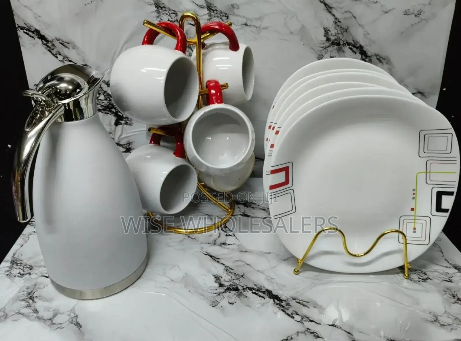 13 Pcs Breakfast Set

6 Pcs Dinner Plates
6 Pcs Pot Mugs