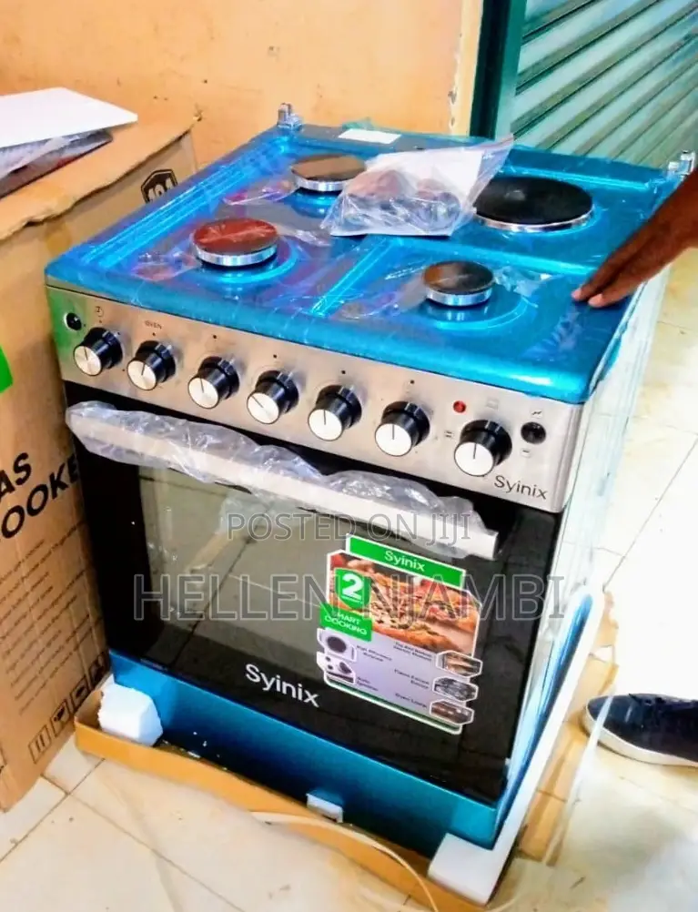Syinix 60×60 Standing Cooker 3g+1e With Electric Oven