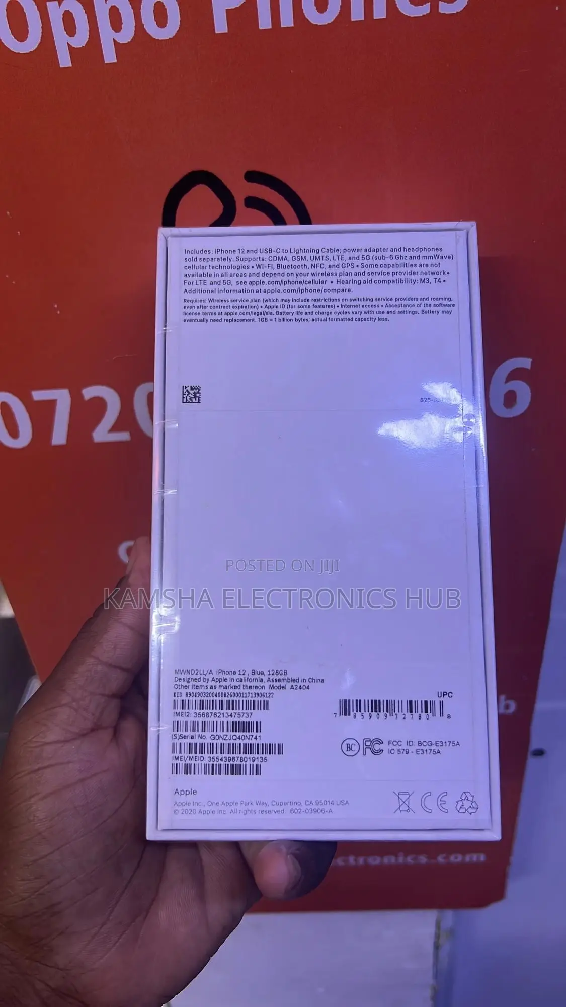 New Apple iPhone 12 128 GB Blue
