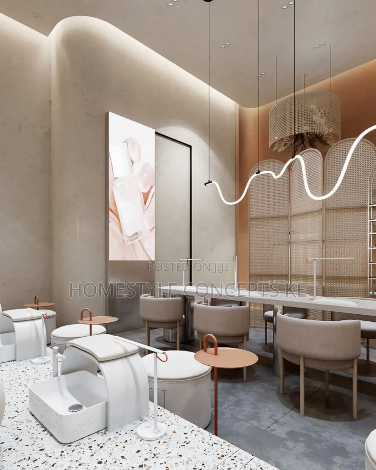 Beauty Spa Salon Pedicure Manicure Facial Hair Shop Design