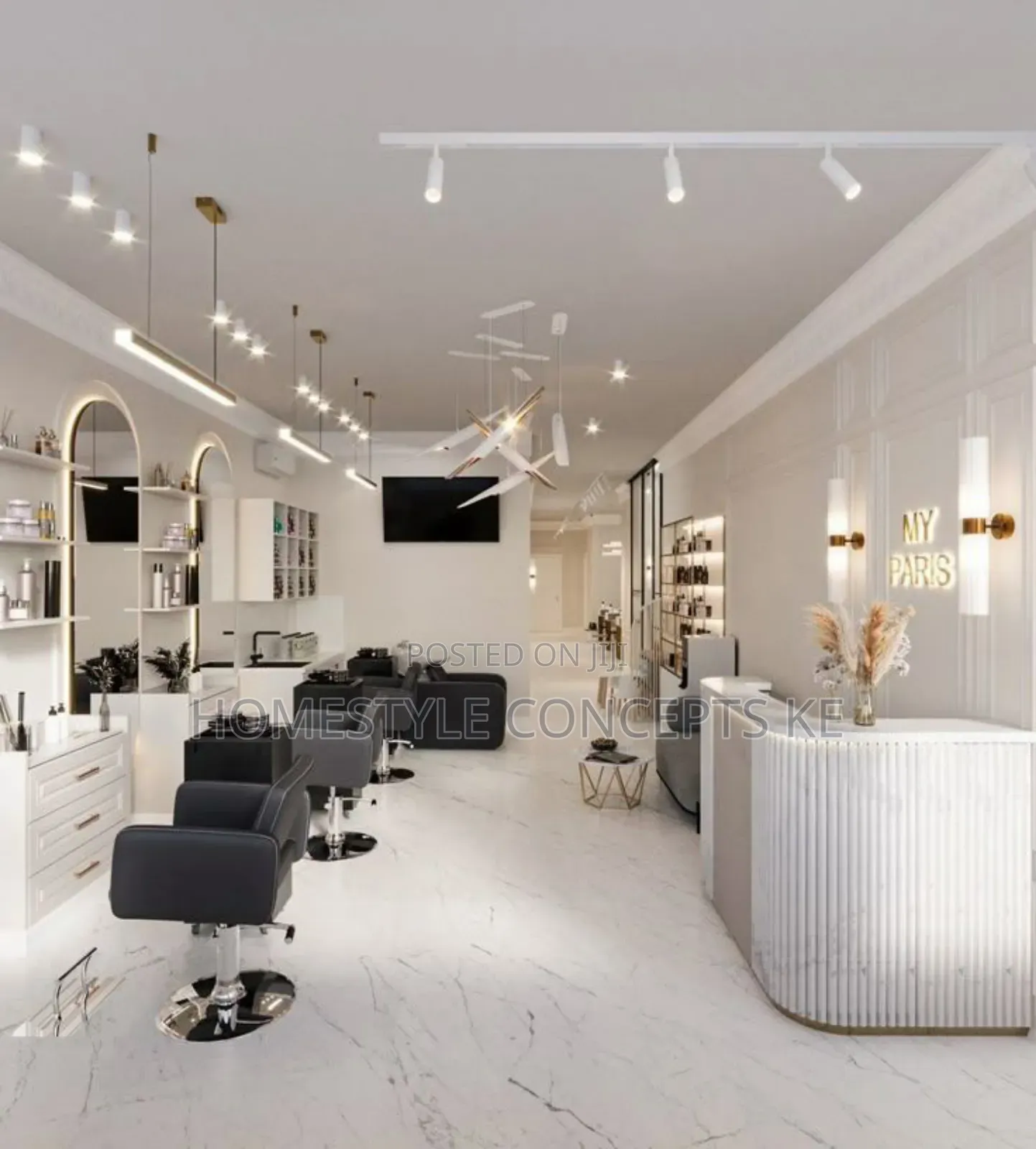 Salon Spa Nails Pedicure Manicure Facial Hair Shop Design