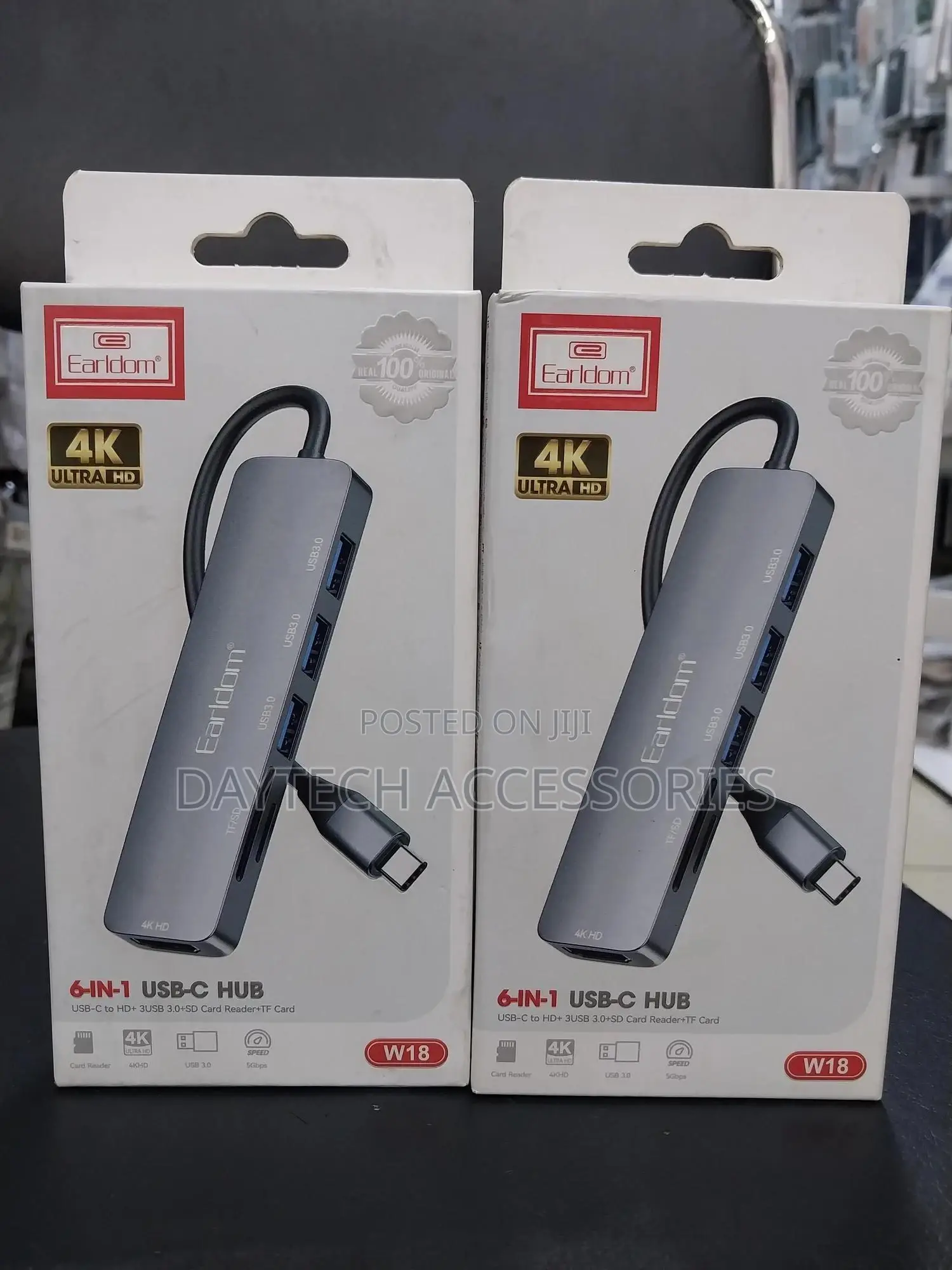 Earldom Hdmi Usb 6-in-1 Hub Adapter With Hub 3xusb 3.0
