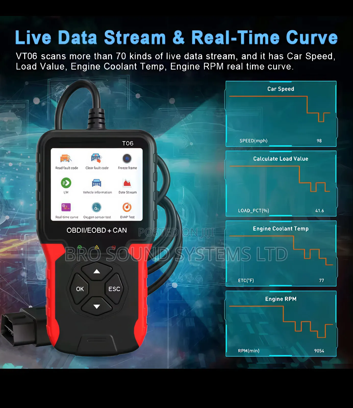 Obd 2 Car Diagnosis Machine / Scanner T06