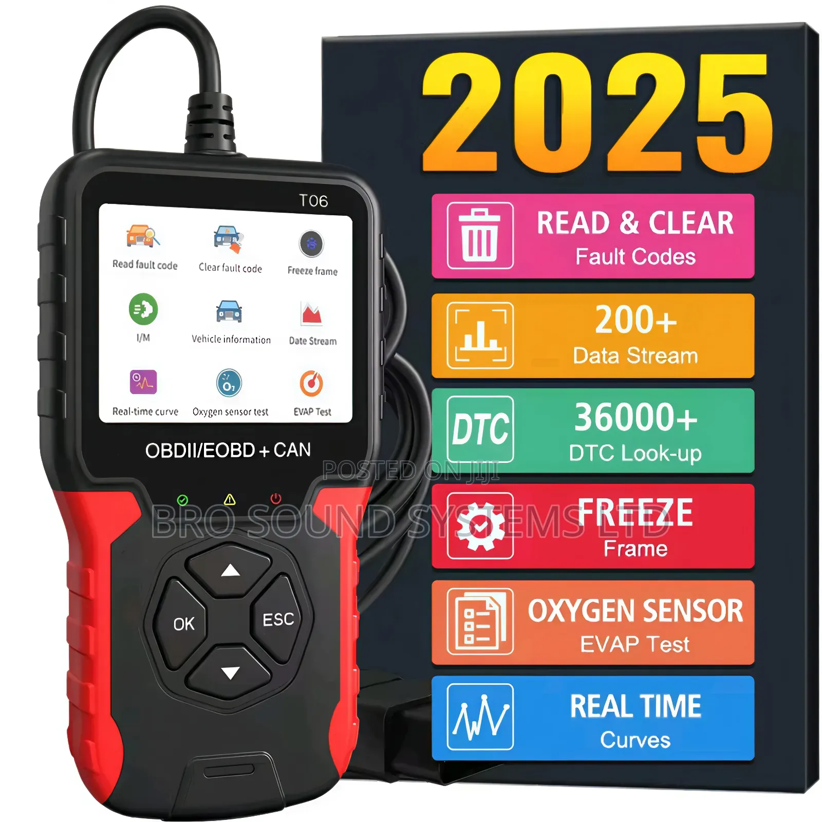 Obd 2 Car Diagnosis Machine / Scanner T06