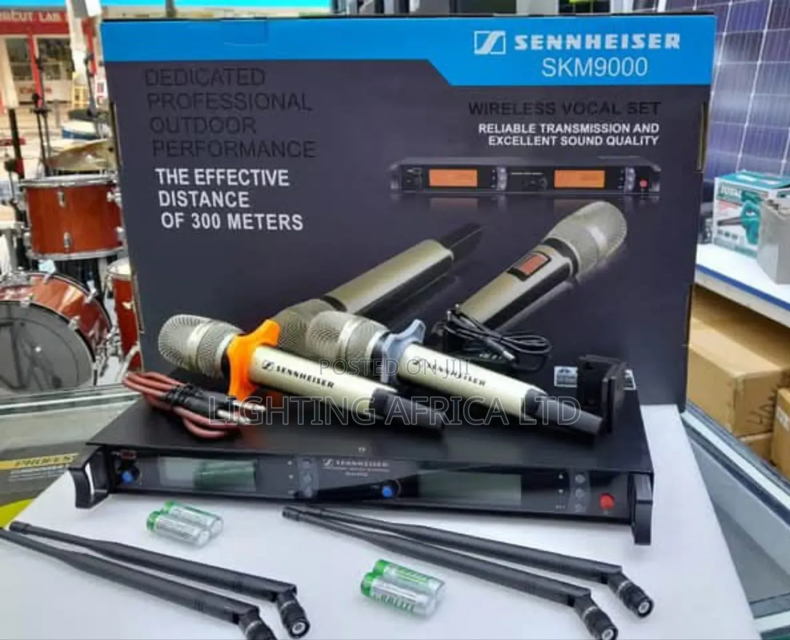 Original Sennheiser 300 Meters Dual Wireless Microphone