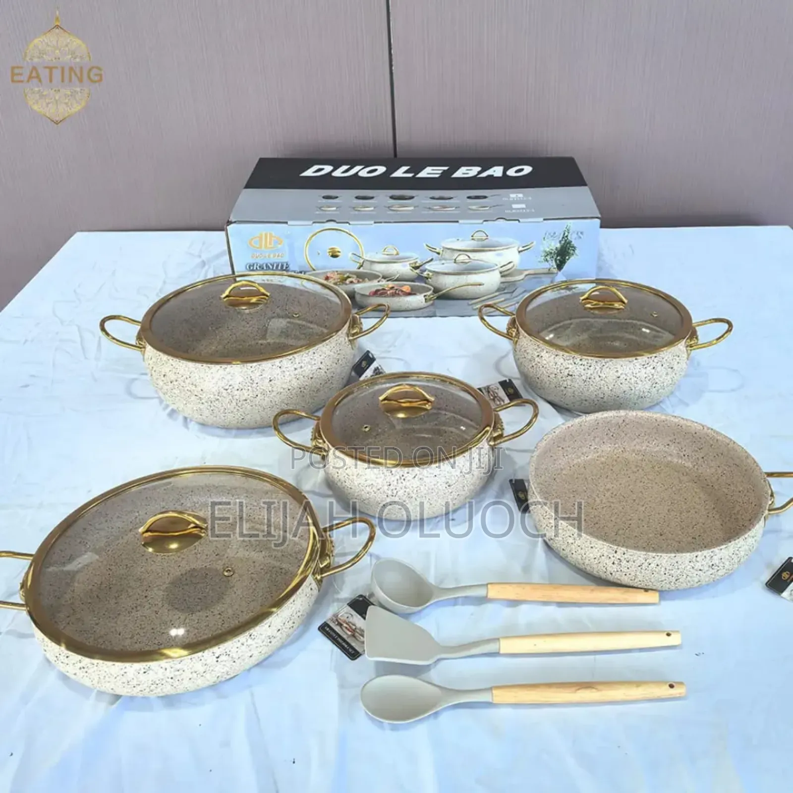9pieces Granite Cookware Set