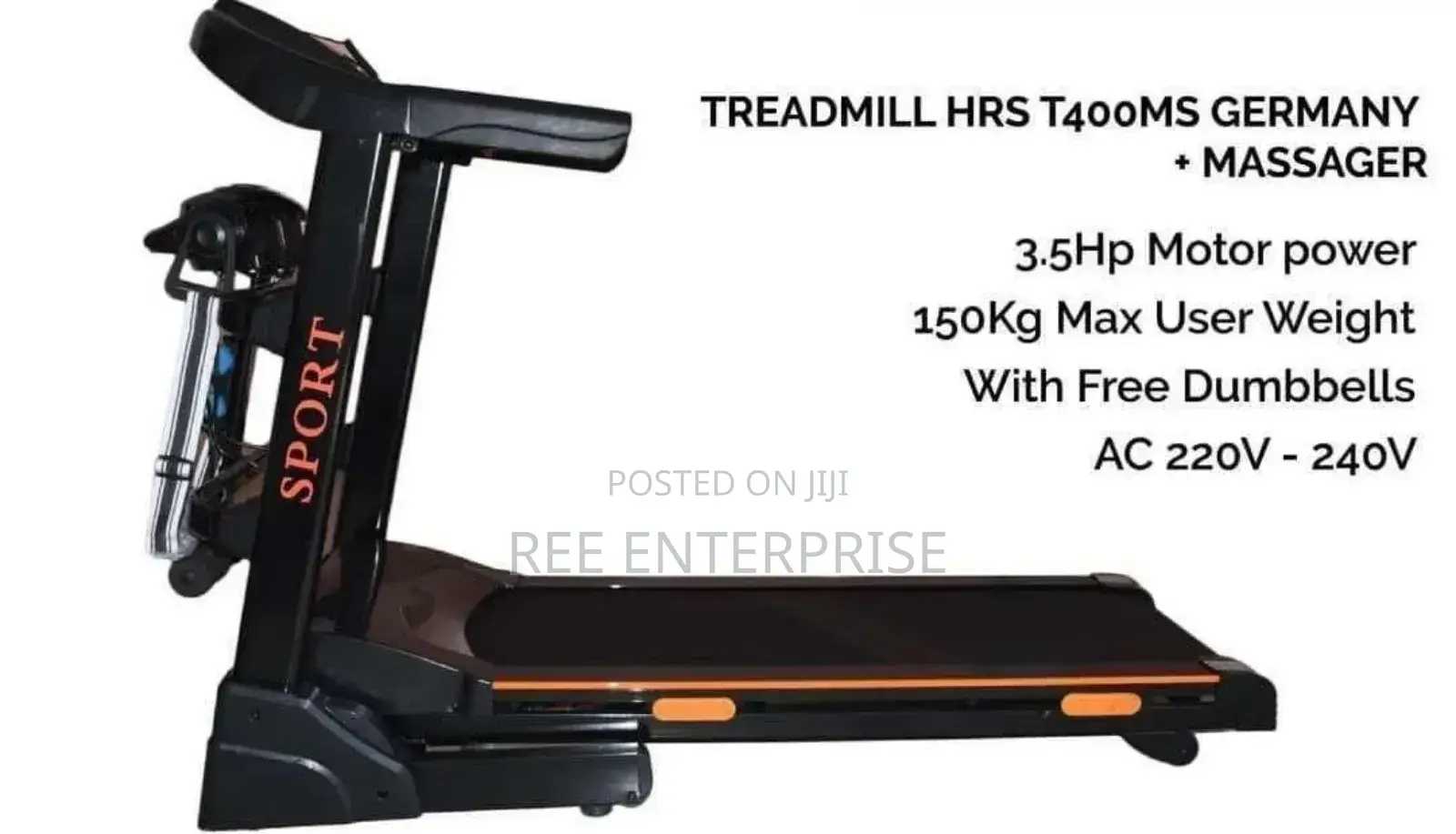 Auto Incline Treadmill With Massage Belt Brand New