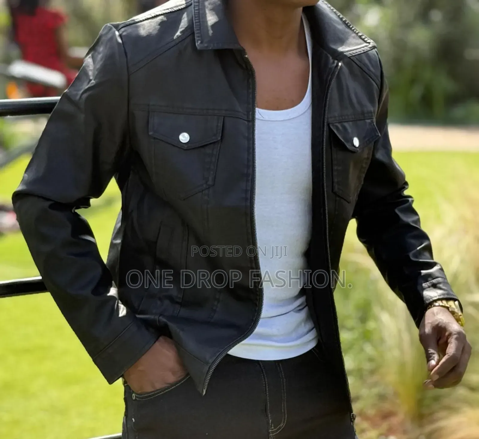 Men Black Shacket
