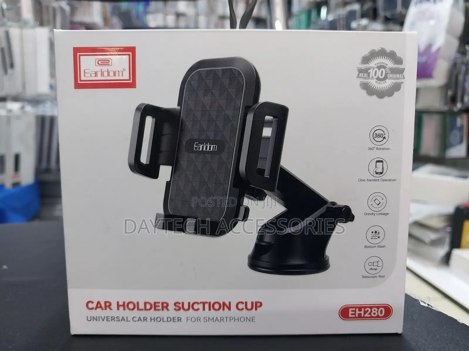 Earlldom Et Eh280 Car Holder Suction Cup