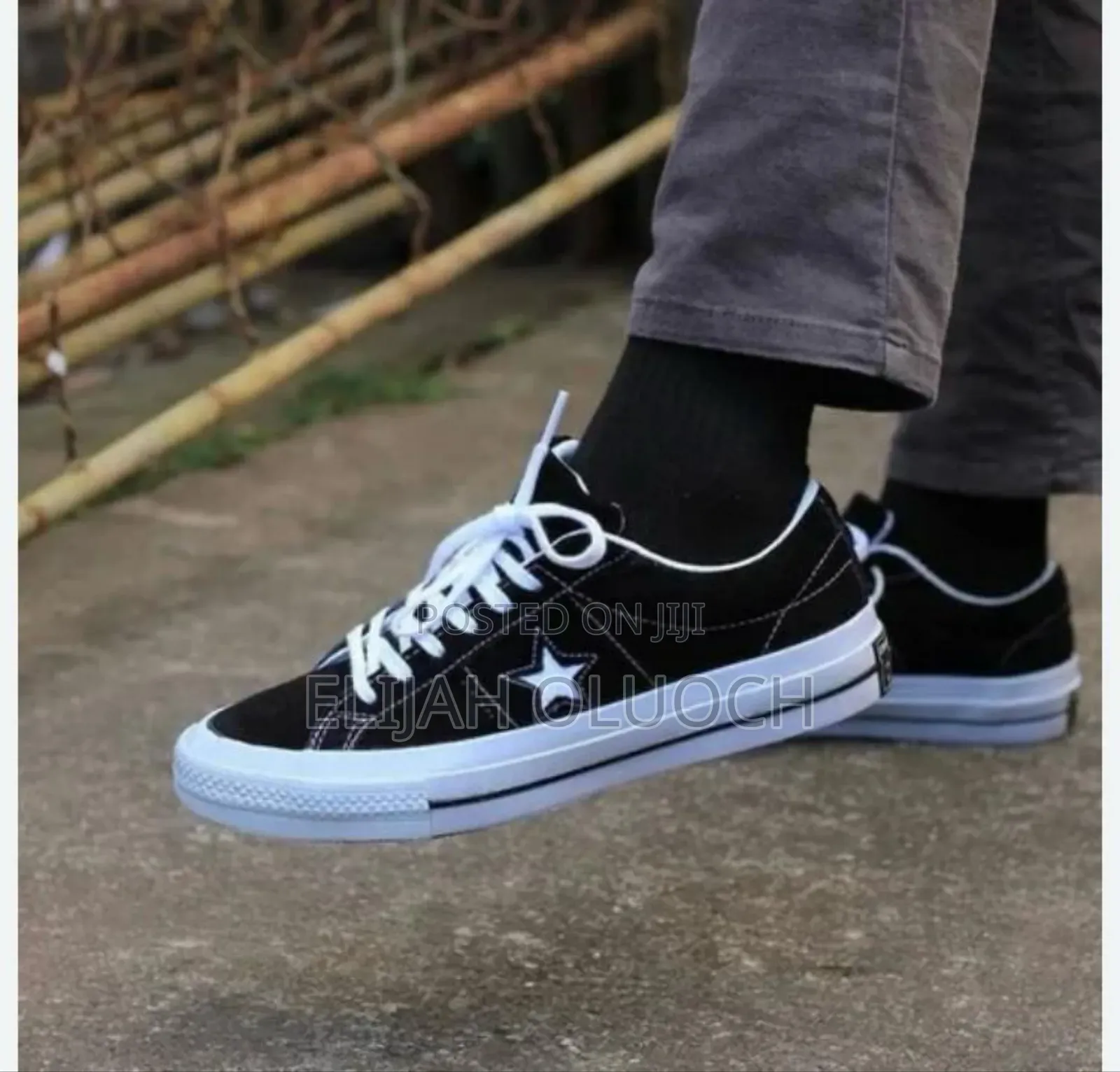 Black Double Sole Converse