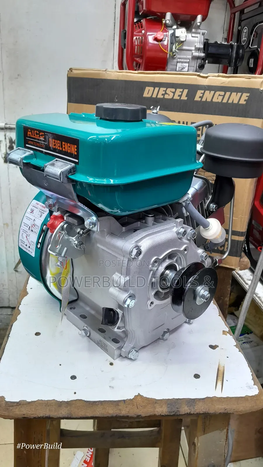 8hp Diesel Engine Self Propelled With Pulley 220cc 3000rpm