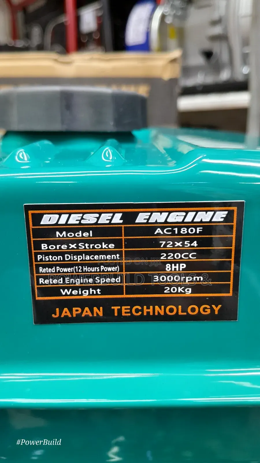 8hp Diesel Engine Self Propelled With Pulley 220cc 3000rpm