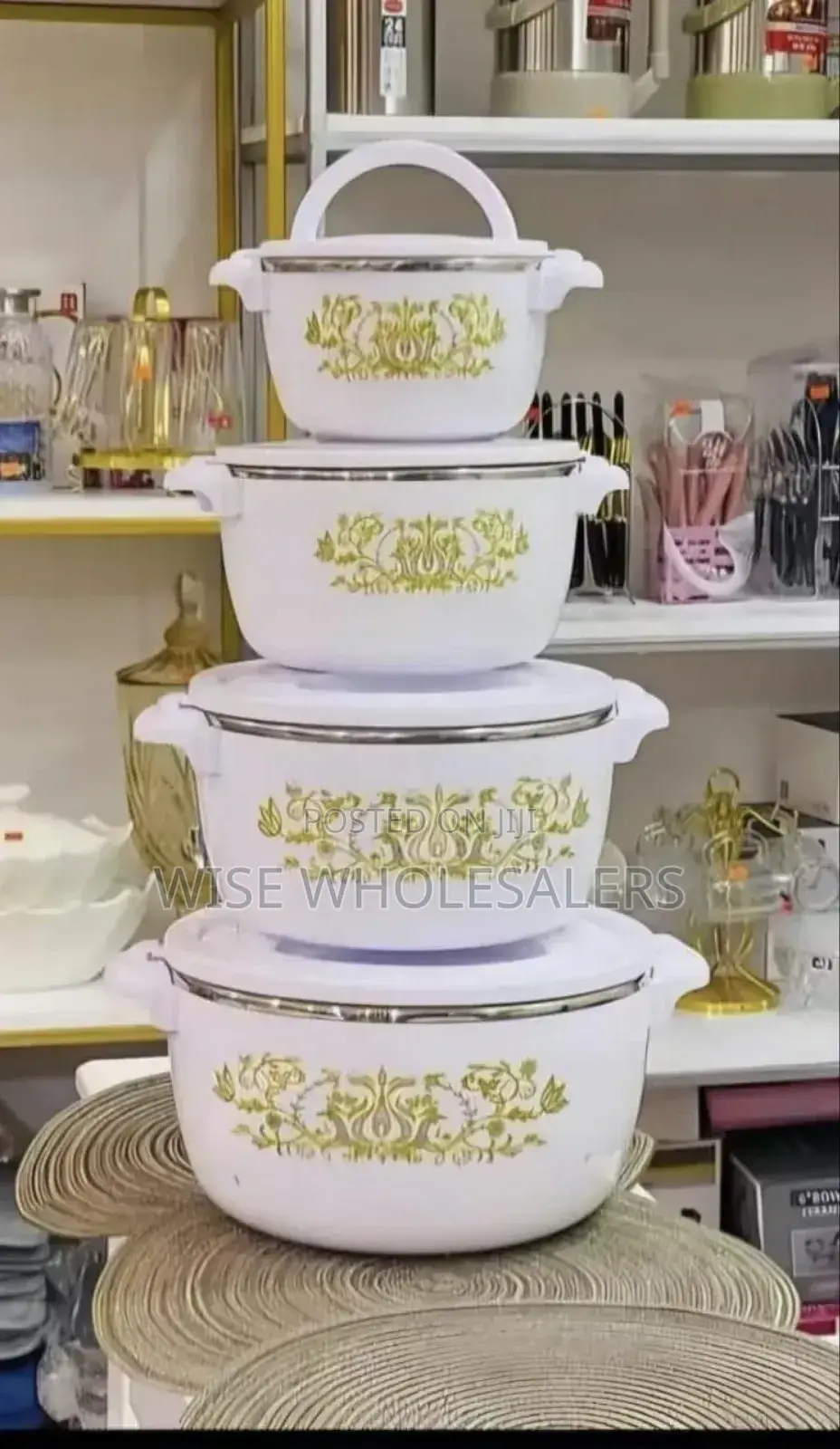 *4pc Hotpot Casserole*

▪Capacity: 1000ml,2000ml,4000m,6000