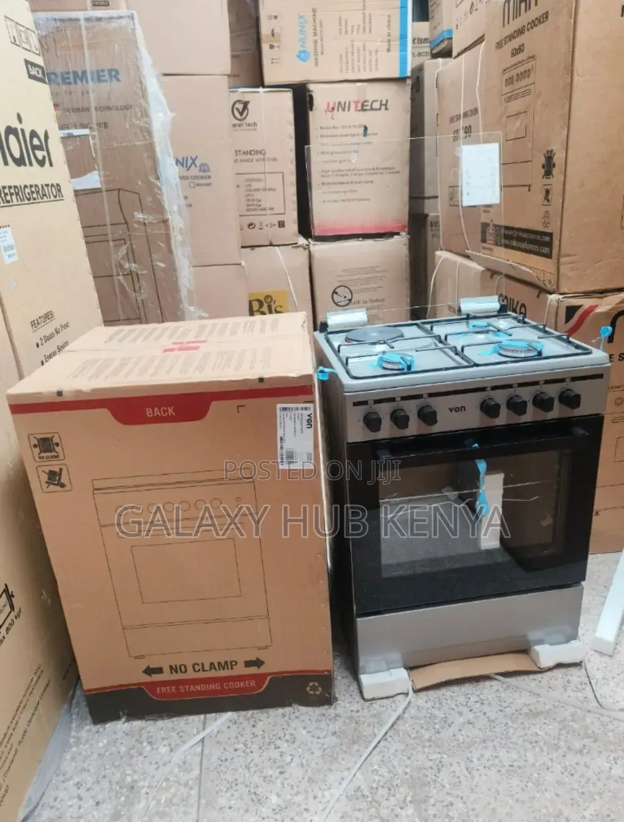 Von Vcf663141ffs Cooker 3 Gas + 1 Electric Silver