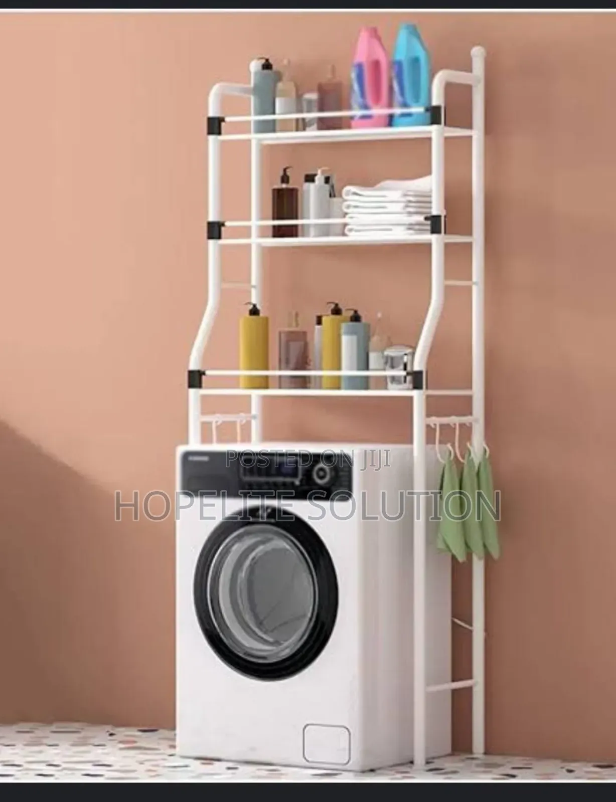 2layer Over the Washing Machine Rack