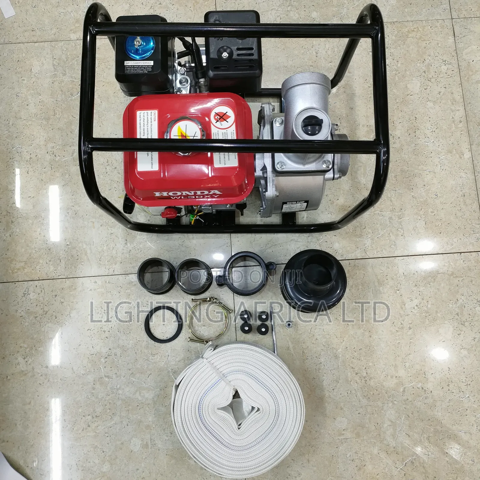 3" Honda Commercial Water Pump Petrol Engine - 50 Meters Delivery Pipe
