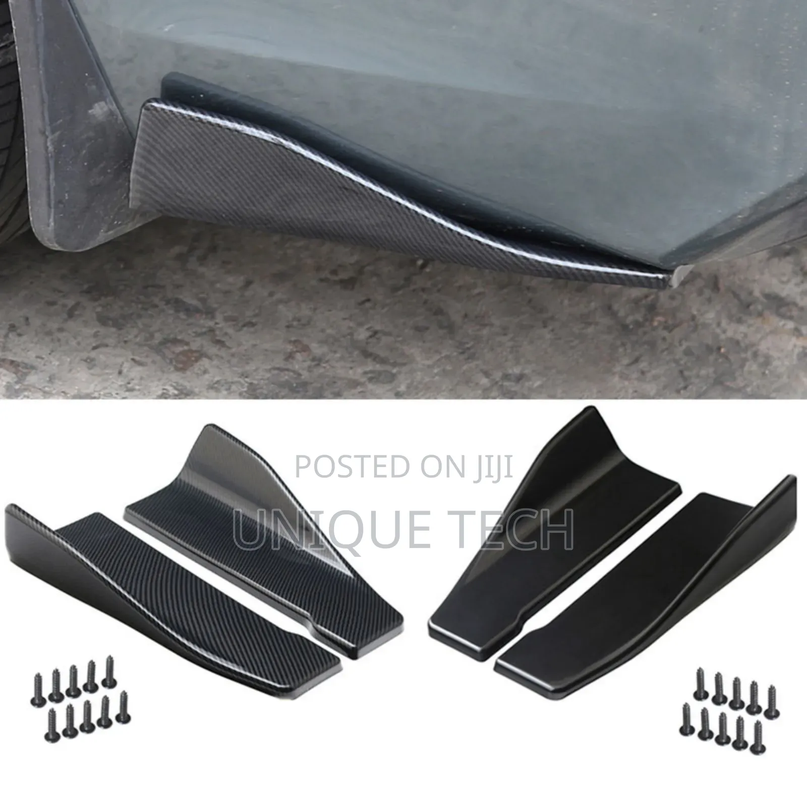 2pcs Rear Bumper Skirts 35cm – Universal Design