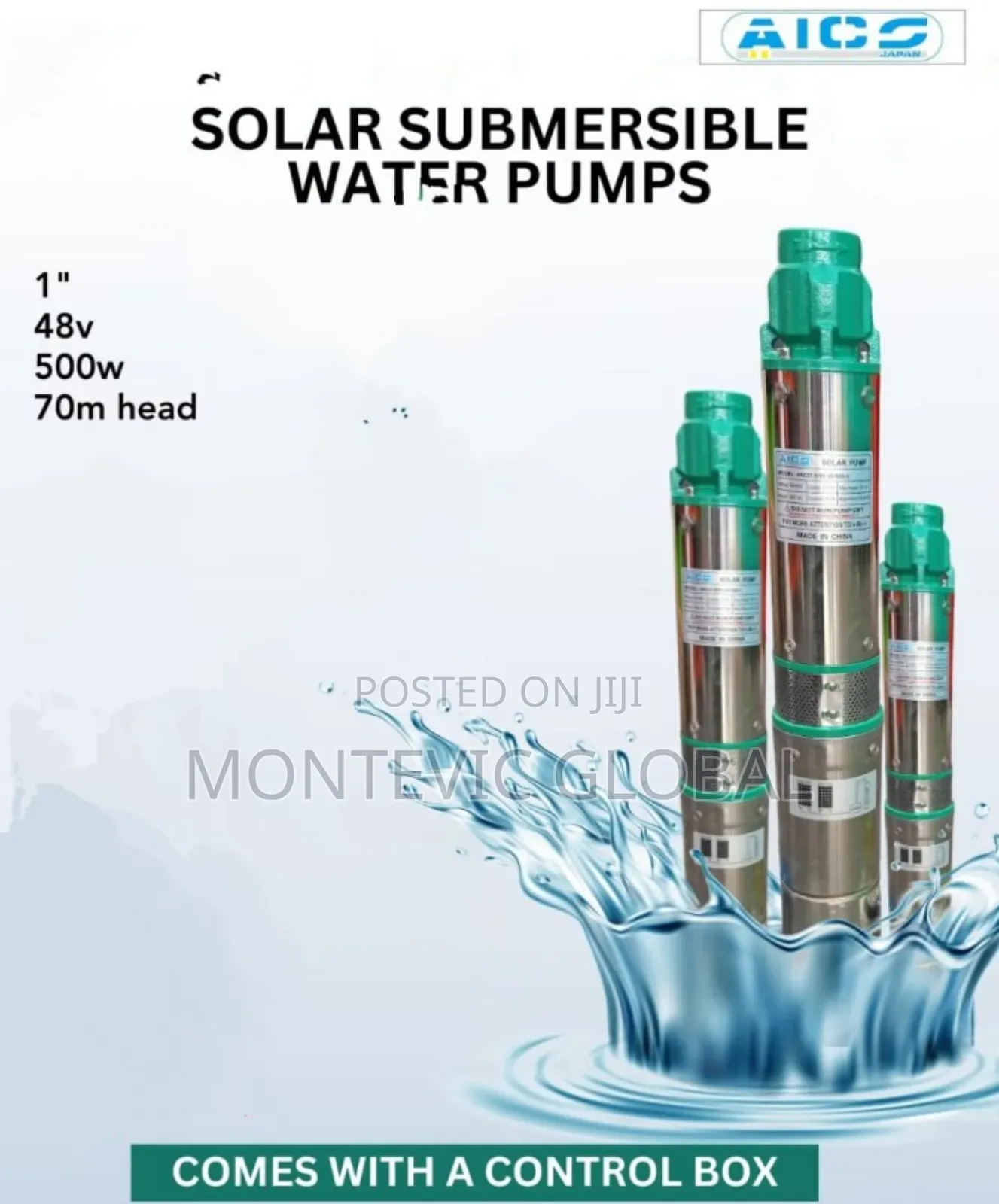 Solar Submersible Water Pump 48v 500watts