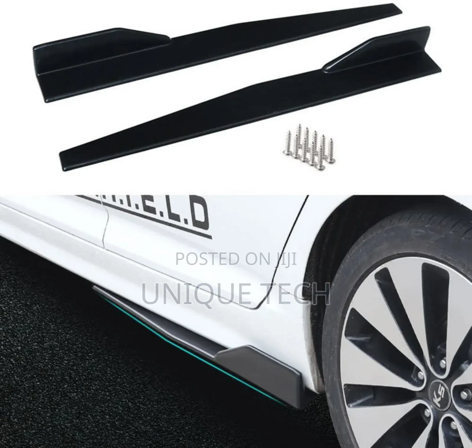 Universal Car Side Skirts – 86cm 2pcs Set