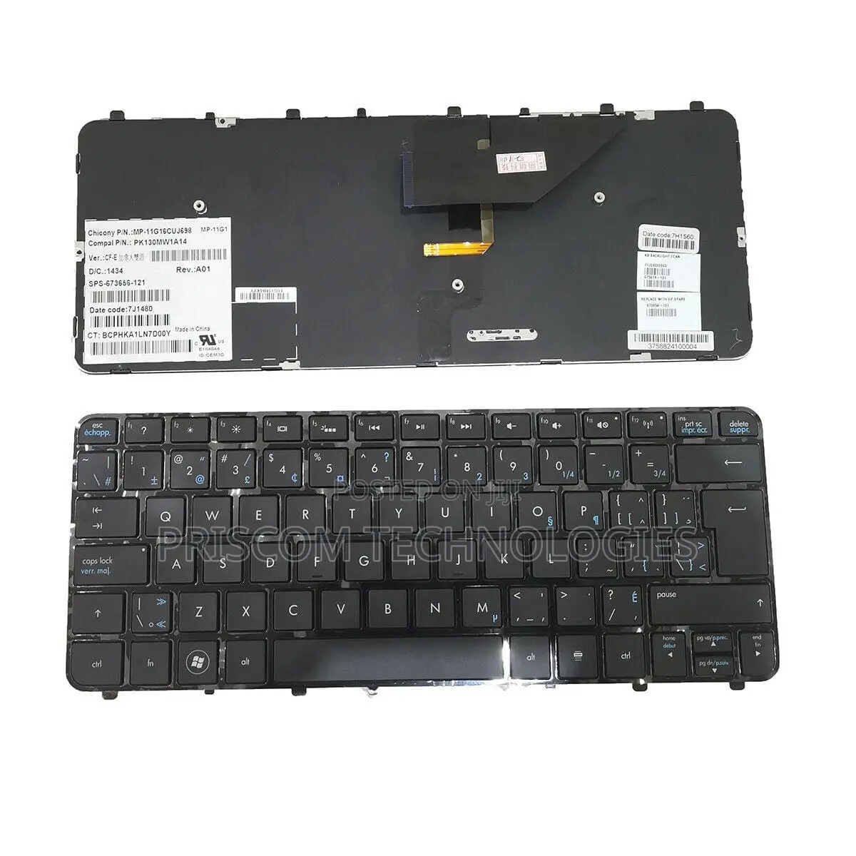 Laptop Keyboard for Hp Folio 13 13-1000 13-2000 Series