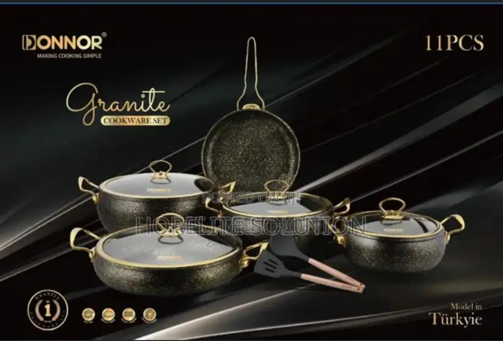 Heavy Elegant Granite Cooking Pot