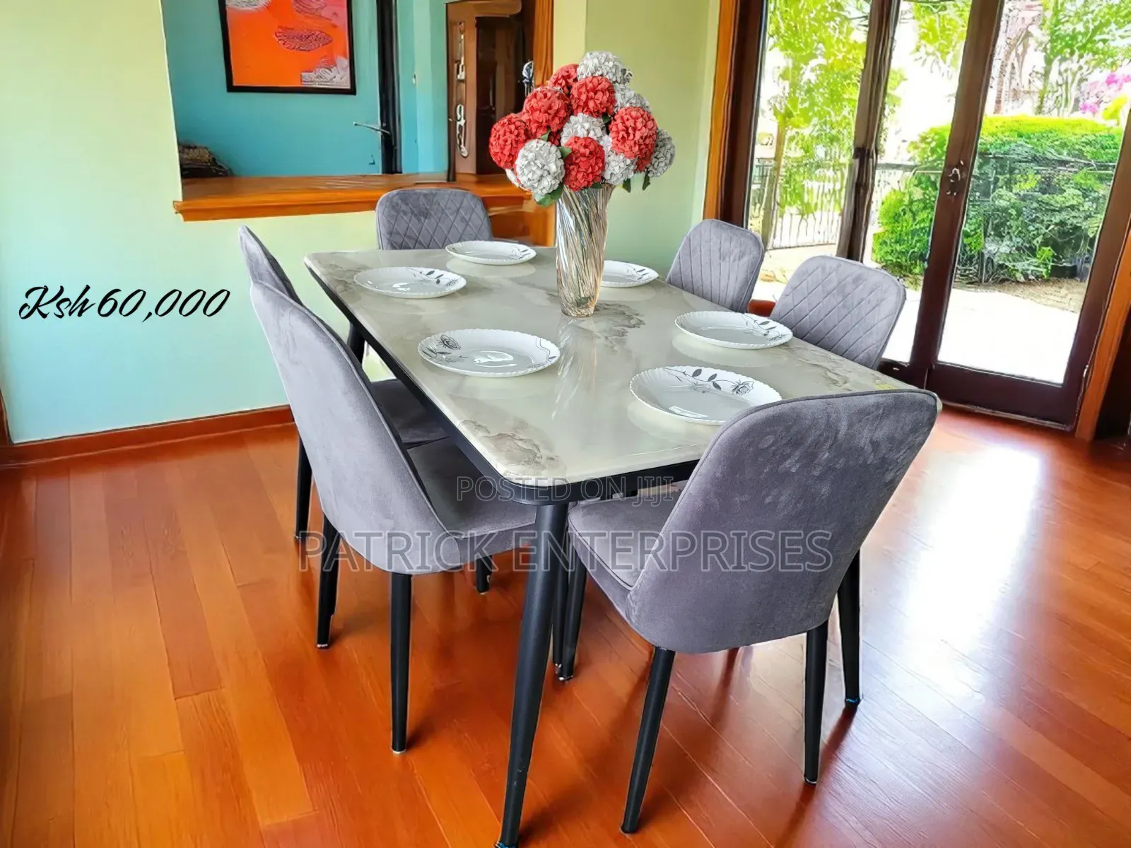 Imported Modern Marble Dining Table 6 Seater