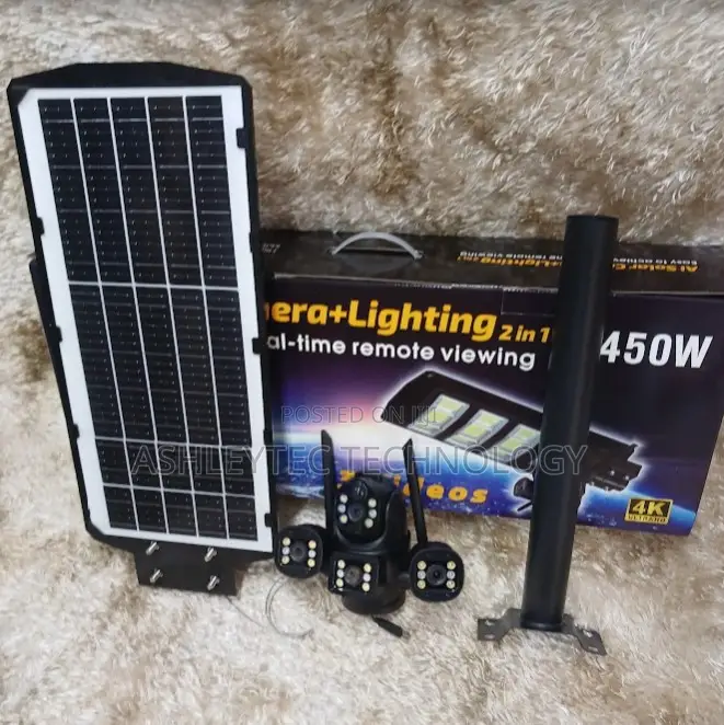 Ai Solar Camera + Lighting 2 in 1 V380pro Floodlight Solar