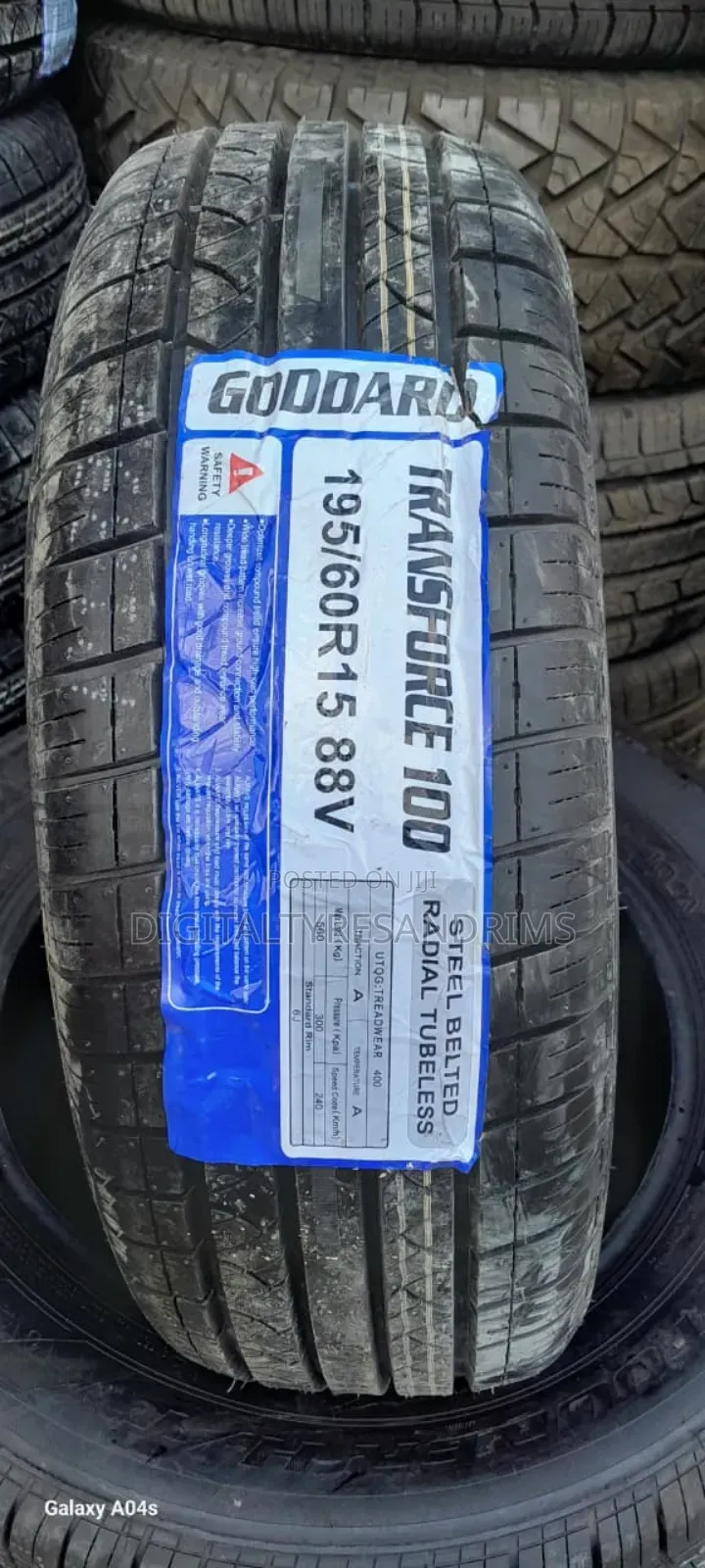 195/60r15 Transforce Tyres Brand New