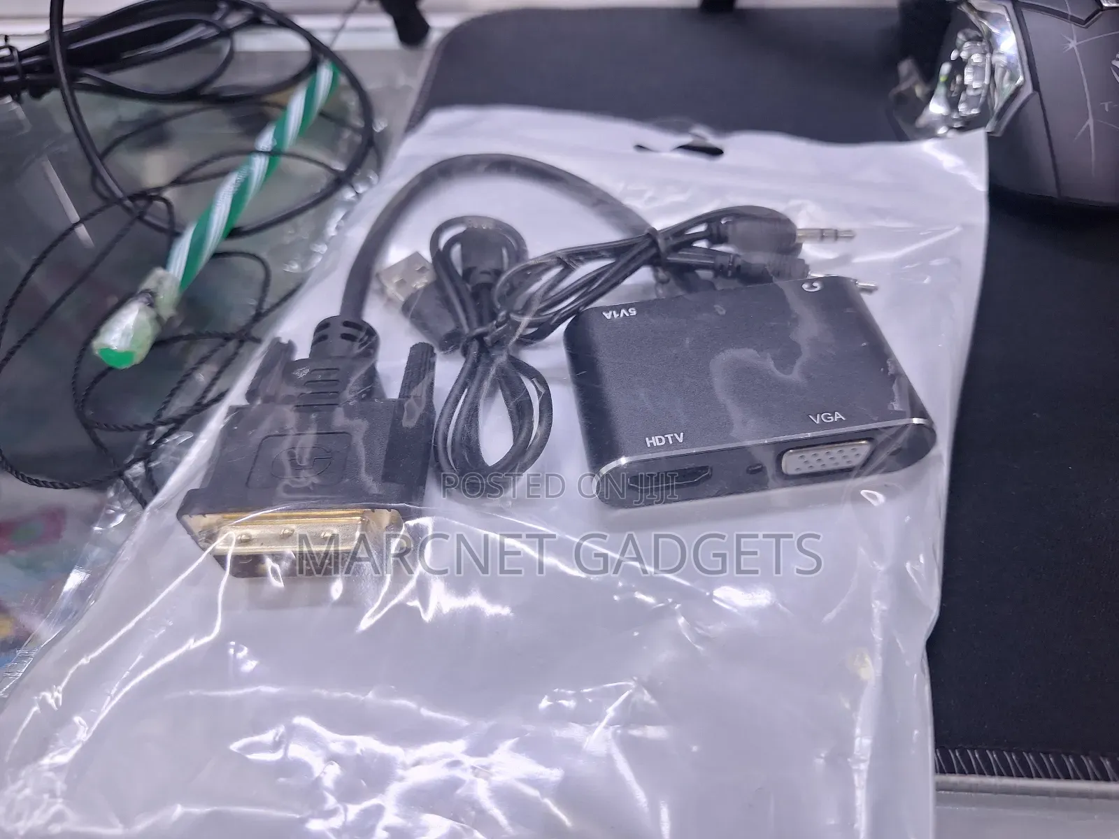 Dvi to Hdmi + Vga + Jack Audio With 5v High Speed