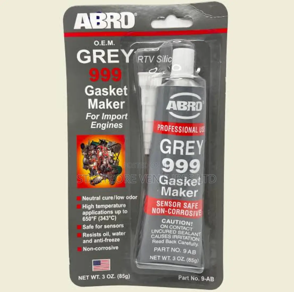 Abro Oem Grey Gasket Maker 85g