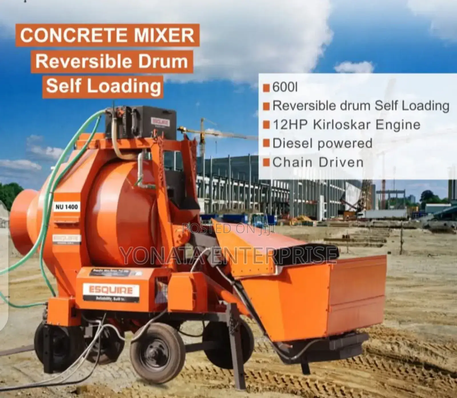 Self Loading Concrete Mixer