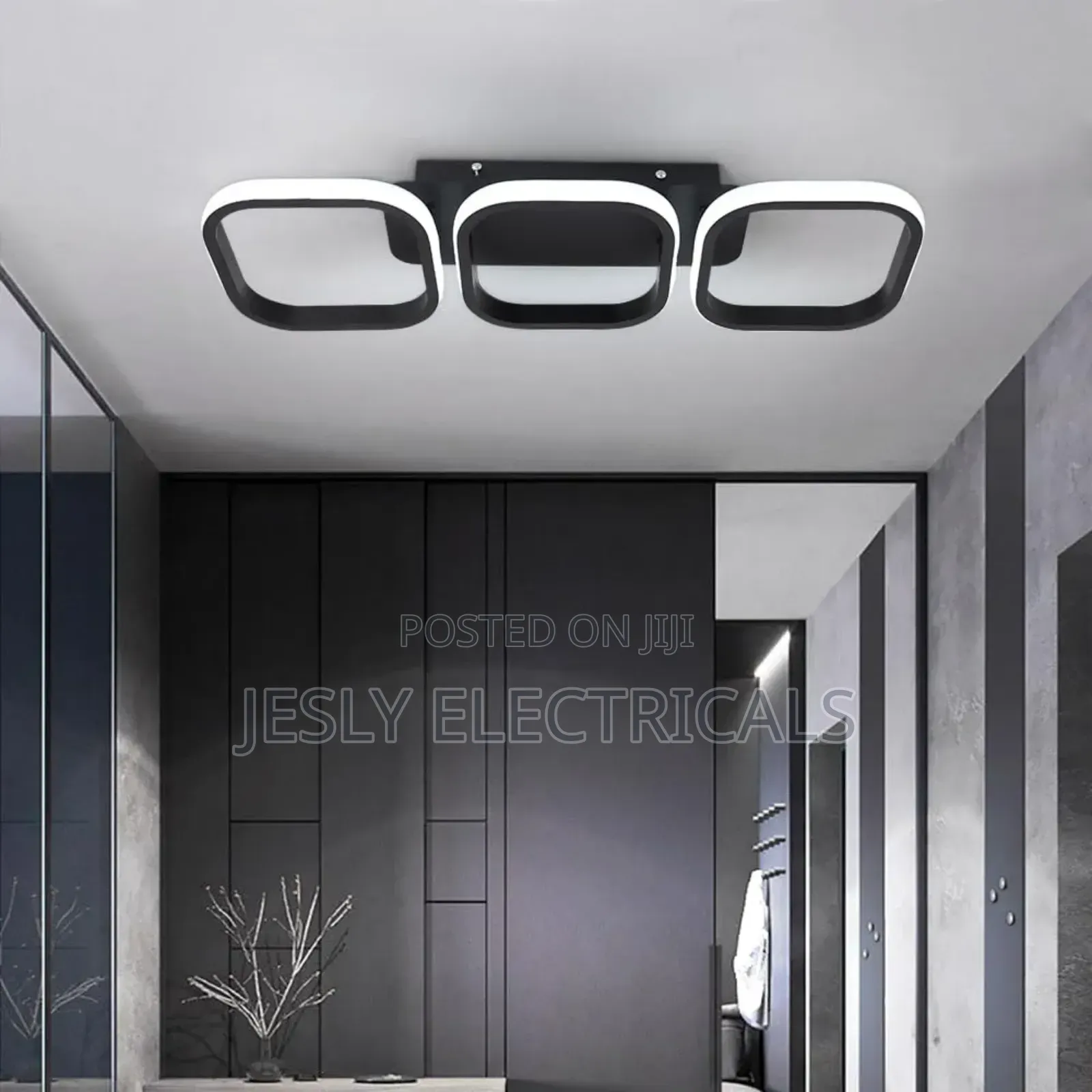Kaniker Modern Led 3 Square Ceiling Lights