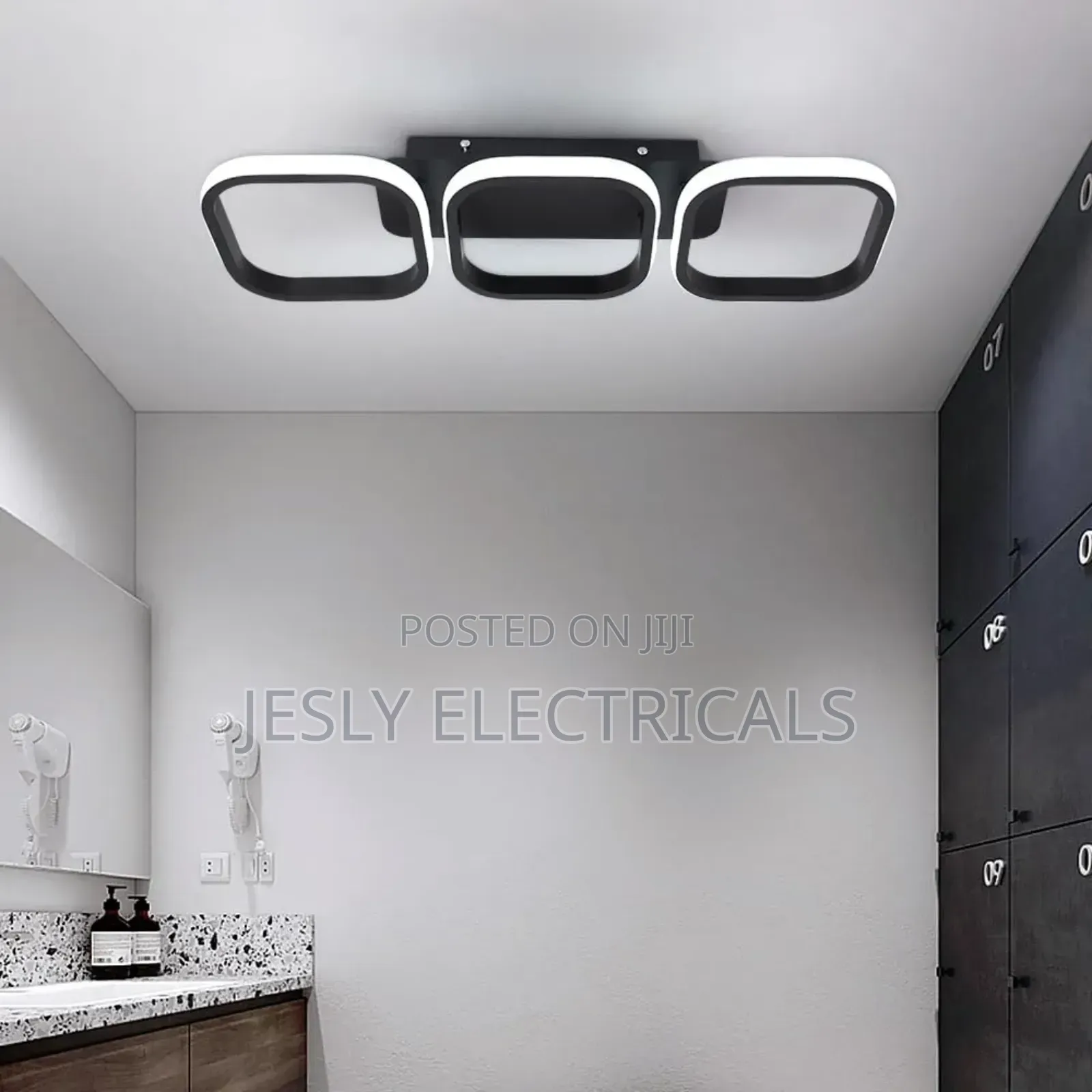 Kaniker Modern Led 3 Square Ceiling Lights