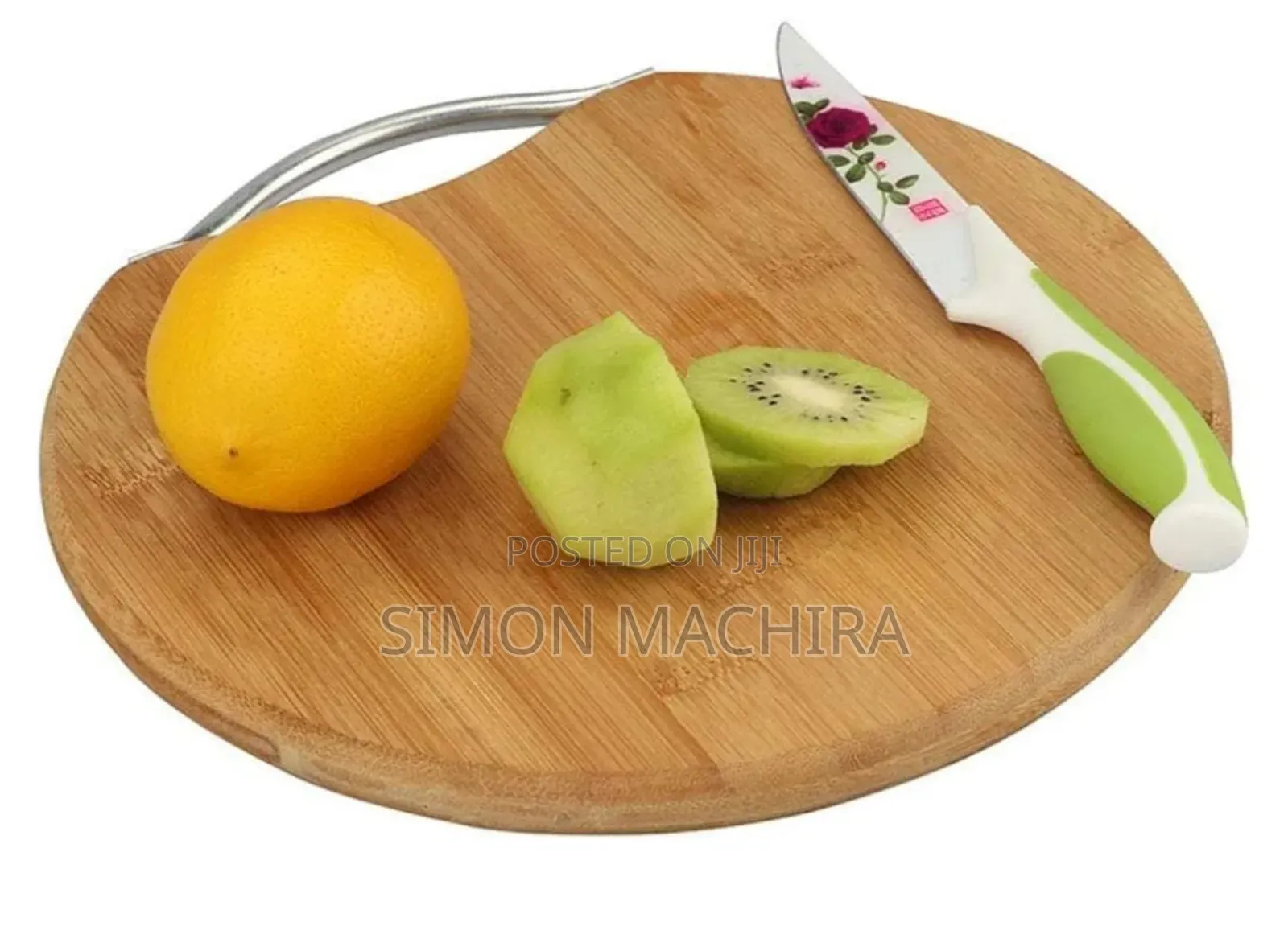 Round Bamboo Chopping Board With Handle