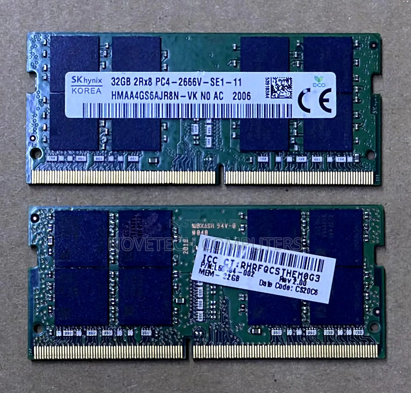 32gb Sk Hynix Ddr4 2rx8 Pc4-2666v-Se1-11