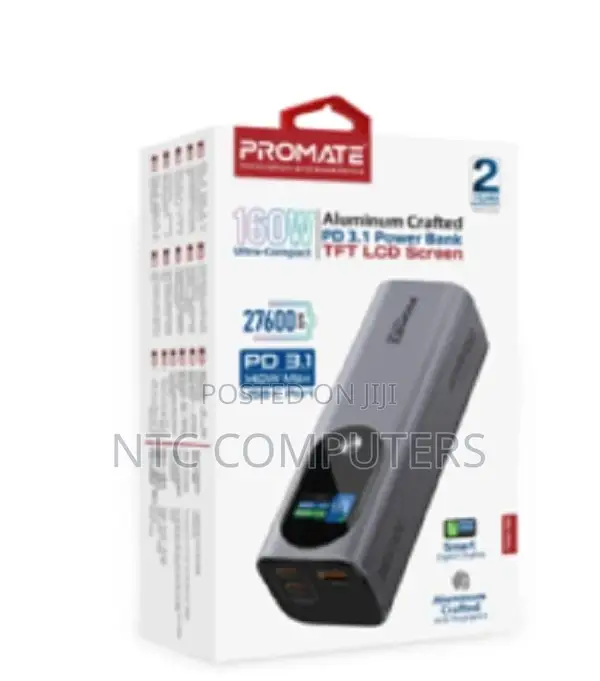 Promate 27600mah 160w Ultra Compact Aluminum Crafted Pd3.1
