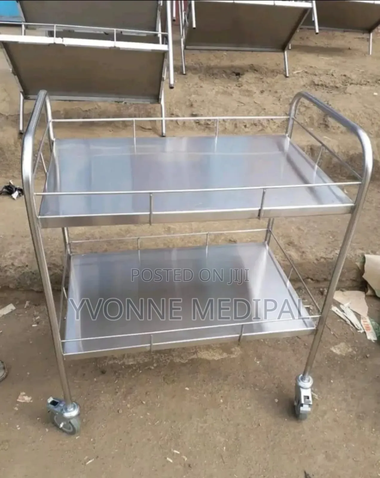 Locally Made 2 Shelves Instrument Trolley