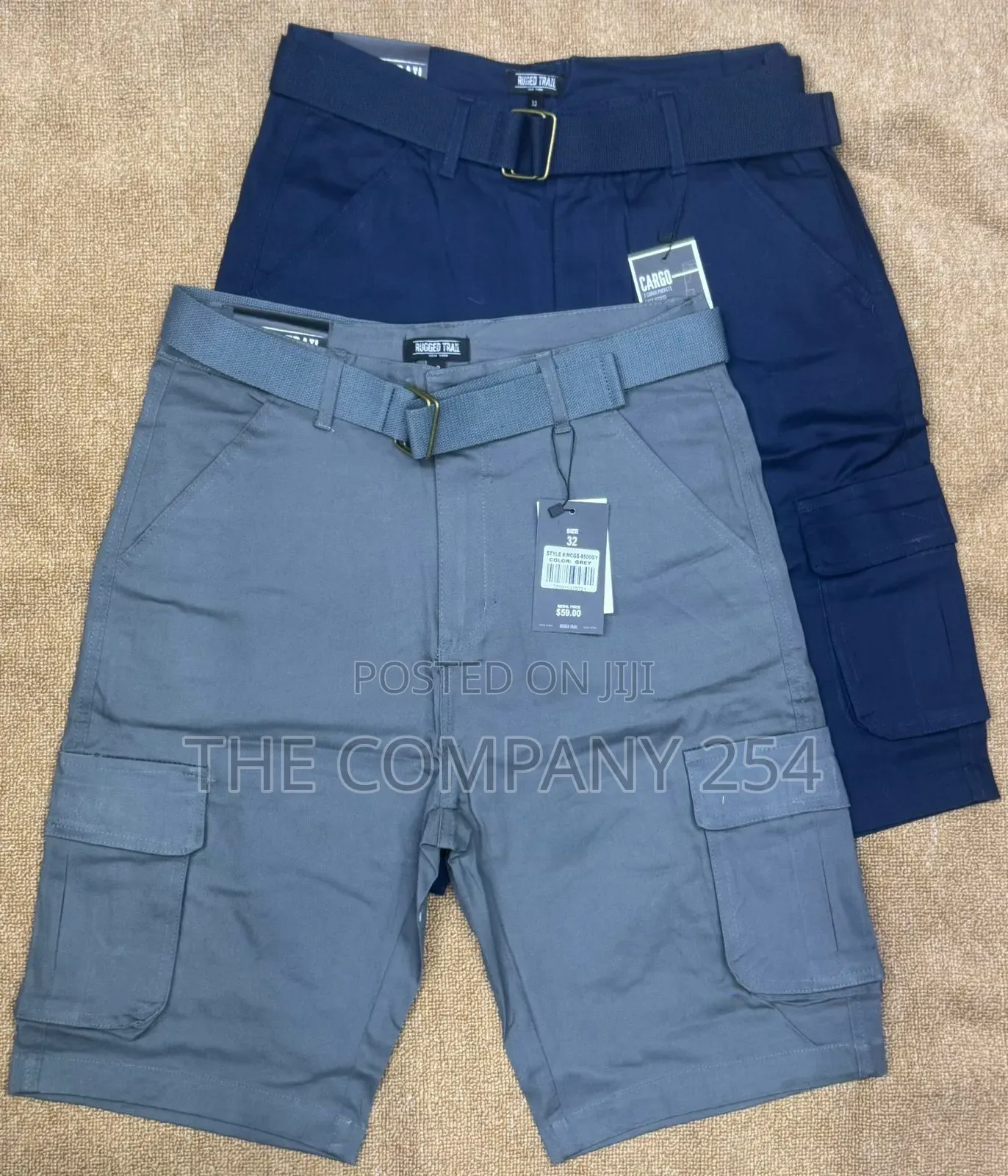 Quality Cargo Khaki Casual Plain Cargo Shorts