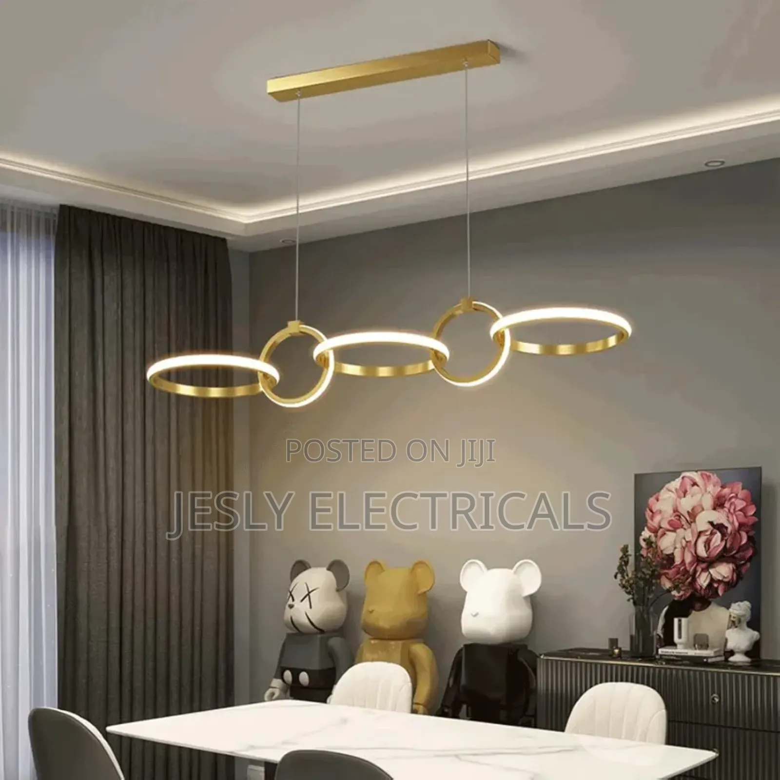 Modern Personality Art Ring Combination Pendant Light
